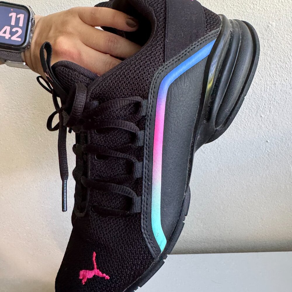 PUMA Black Rainbow Gradient Sneakers Women’s 9.5 (EUR 40.5) - Picture 7 of 9